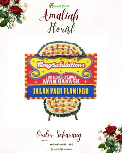 Bunga Papan Congratulation di Kaliprau